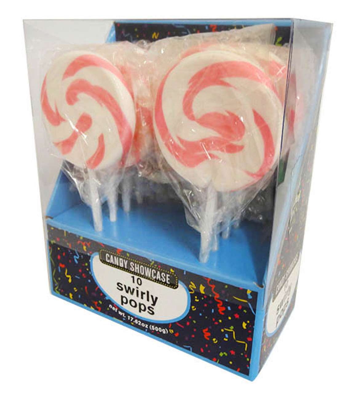 Swirly Lollipop - Pink & White 50g