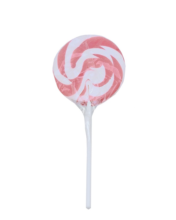 Swirly Lollipop - Pink & White 50g - Image 2