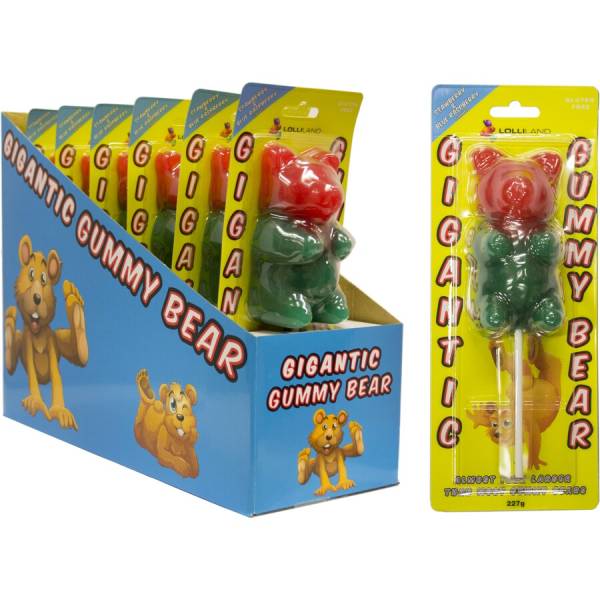 Giant Gummy Bear Lollipop