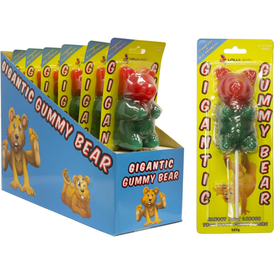 Giant Gummy Bear Lollipop