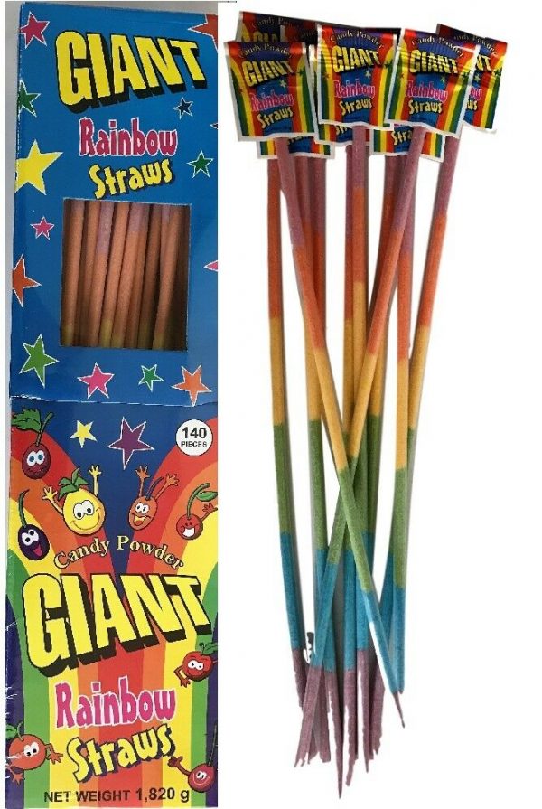 Giant Rainbow Straws