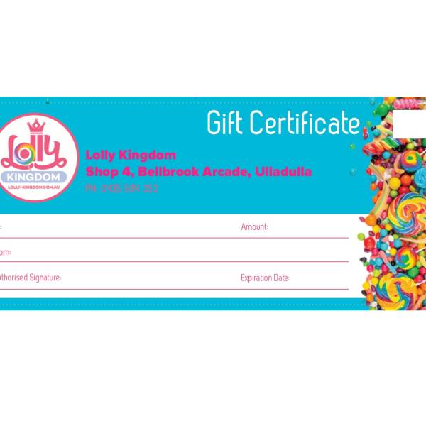GIFT VOUCHER (For In Store Purchases)