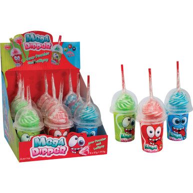 Mega Dipper Sour Powder and Lollipop