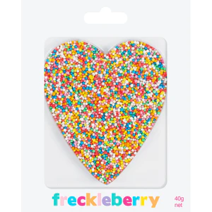 Freckleberry Heart Freckle – WHITE CHOC 40g