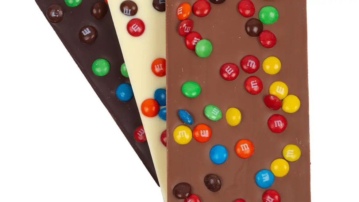 Freckleberry M&Ms Block – DARK CHOC 100g