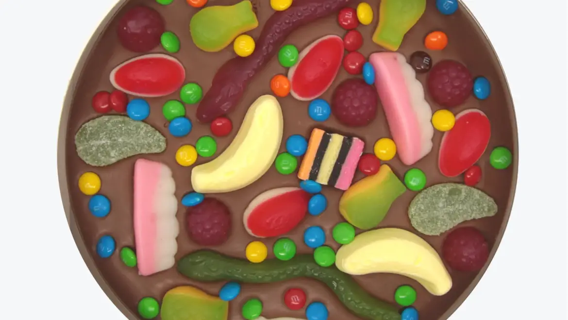 Freckleberry Giant Lolly Pizza – ROUND – MILK CHOC 330g