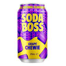 Soda Boss Grape Chewie 375ml Can