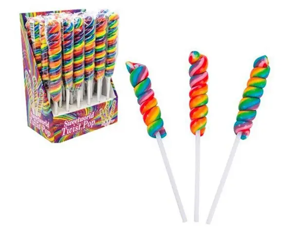 Sweet World Twist Pops 60g