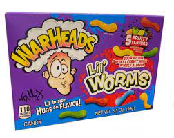 Warheads Lil Worms Movie Box