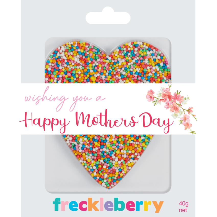Freckleberry Mothers Day HEART Freckle – MILK CHOC 40g