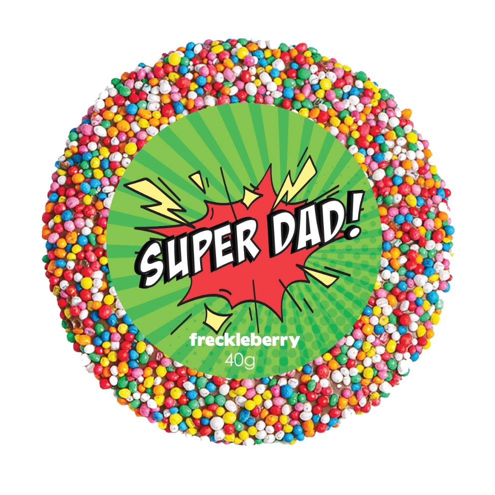 Freckleberry Freckle “SUPER DAD” – MILK CHOC 40g