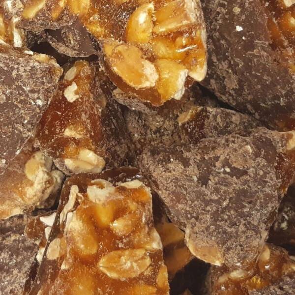 Milk Choc Peanut Brittle