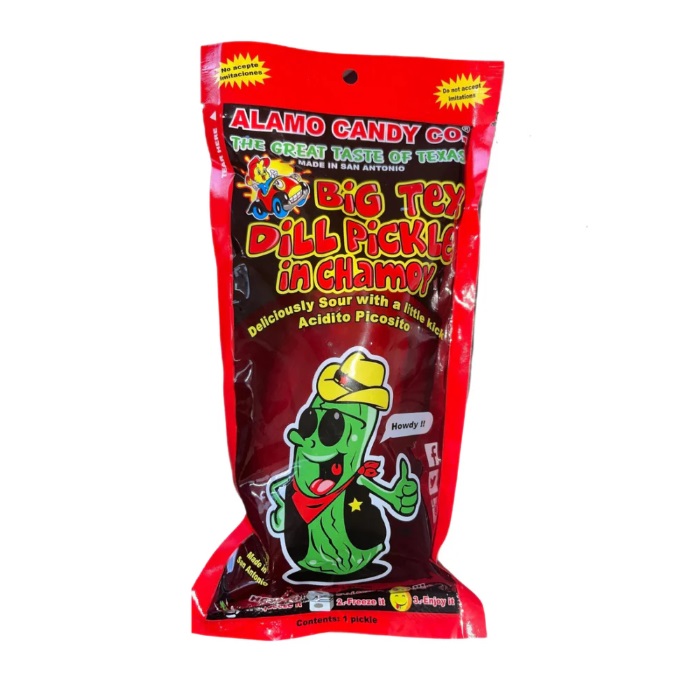 Big Tex Dill Pickle in Chamoy