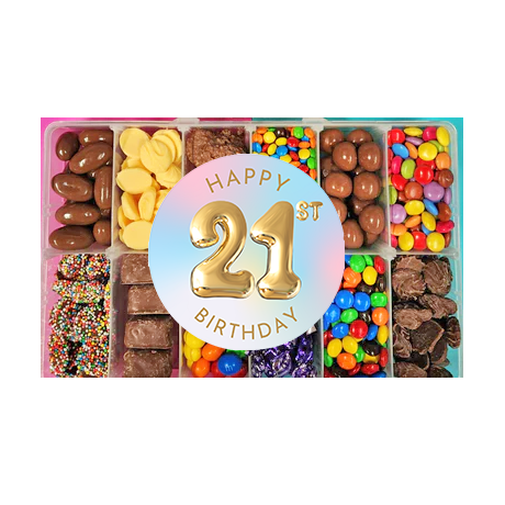 21ST BIRTHDAY CHOCOLATE BOX - Pick n Mix 1kg