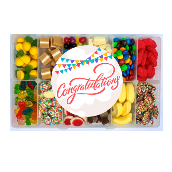 CONGRATULATIONS LOLLY BOX - Pick n Mix 1kg