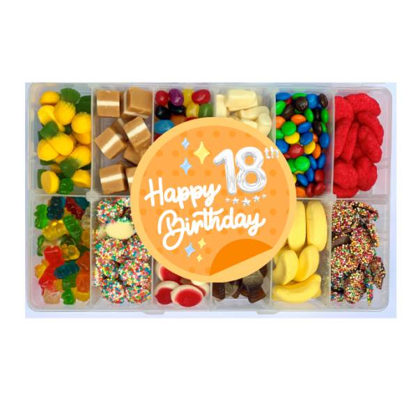 18TH BIRTHDAY LOLLY BOX - Pick n Mix 1kg