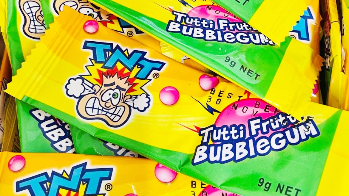 TNT Tutti Frutti Bubble Gum