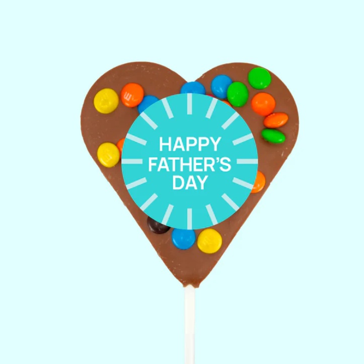 Freckleberry M&M Heart Pop FATHERS DAY – MILK CHOC 45g