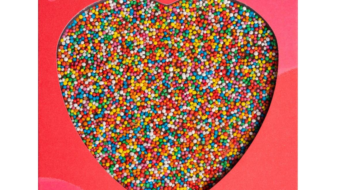 Chocolate Heart Freckle (100g)