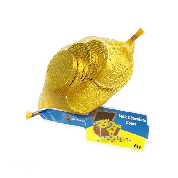 Gold Chocolate Coins Bag (65g)